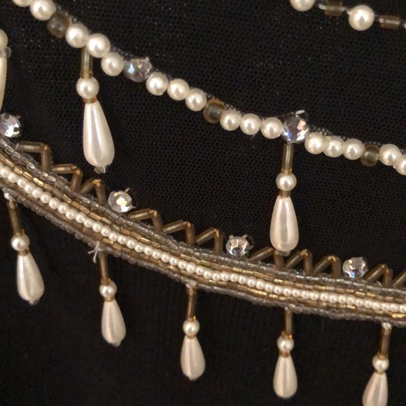 NWT Gorgeous! Pearl Beaded Embellished Sweater by Bob Mackie - Picture 16 of 16